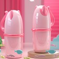 Cat-shaped home travel wash cup can store dental appliances